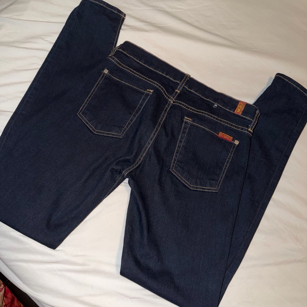 7 For All Mankind Dark Blue The skinny jeans